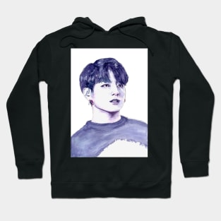 BTS Jungkook Watercolour Design by NiamhYoungArt Hoodie